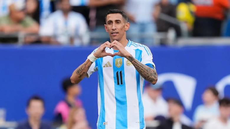 How many goals has Di Maria scored for Argentina?  - Ảnh 1