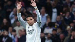 Kylian Mbappe gestures his apology to Monaco fans on his Ronaldo record-breaking day